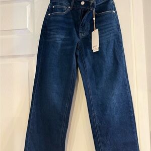 Quince Women's Dark Blue Straight Leg Jeans
